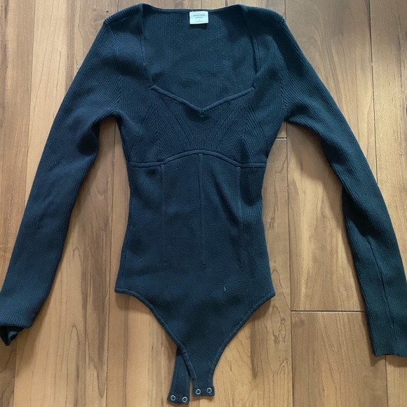 Abercrombie Sweater Knit Bodysuit, size small - Picture 2 of 2